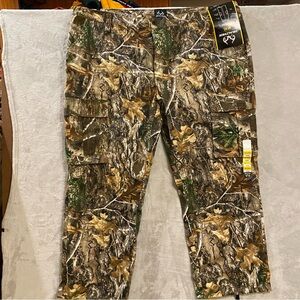 Realtree Pants Men’s 3X Camo Cargo Hunting New